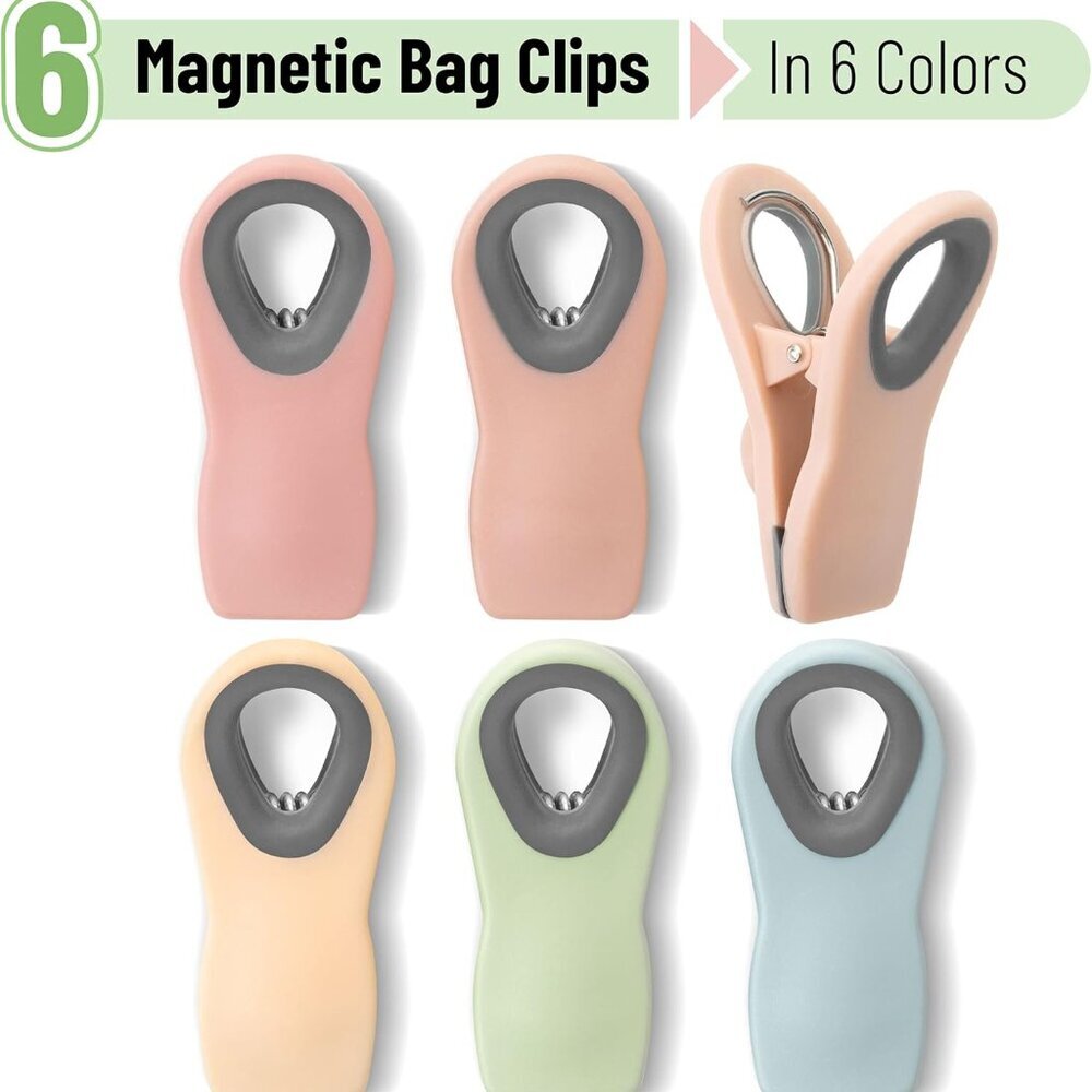 Magnetic Chip Clips, 6pk, Muted Pastel - Picture 3 of 7